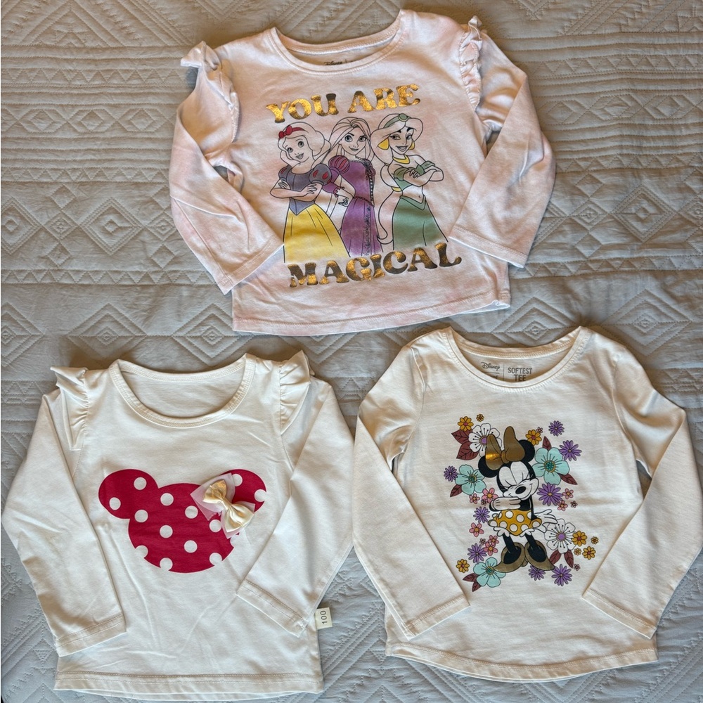 Disney 3T Long-Sleeve Shirt Bundle